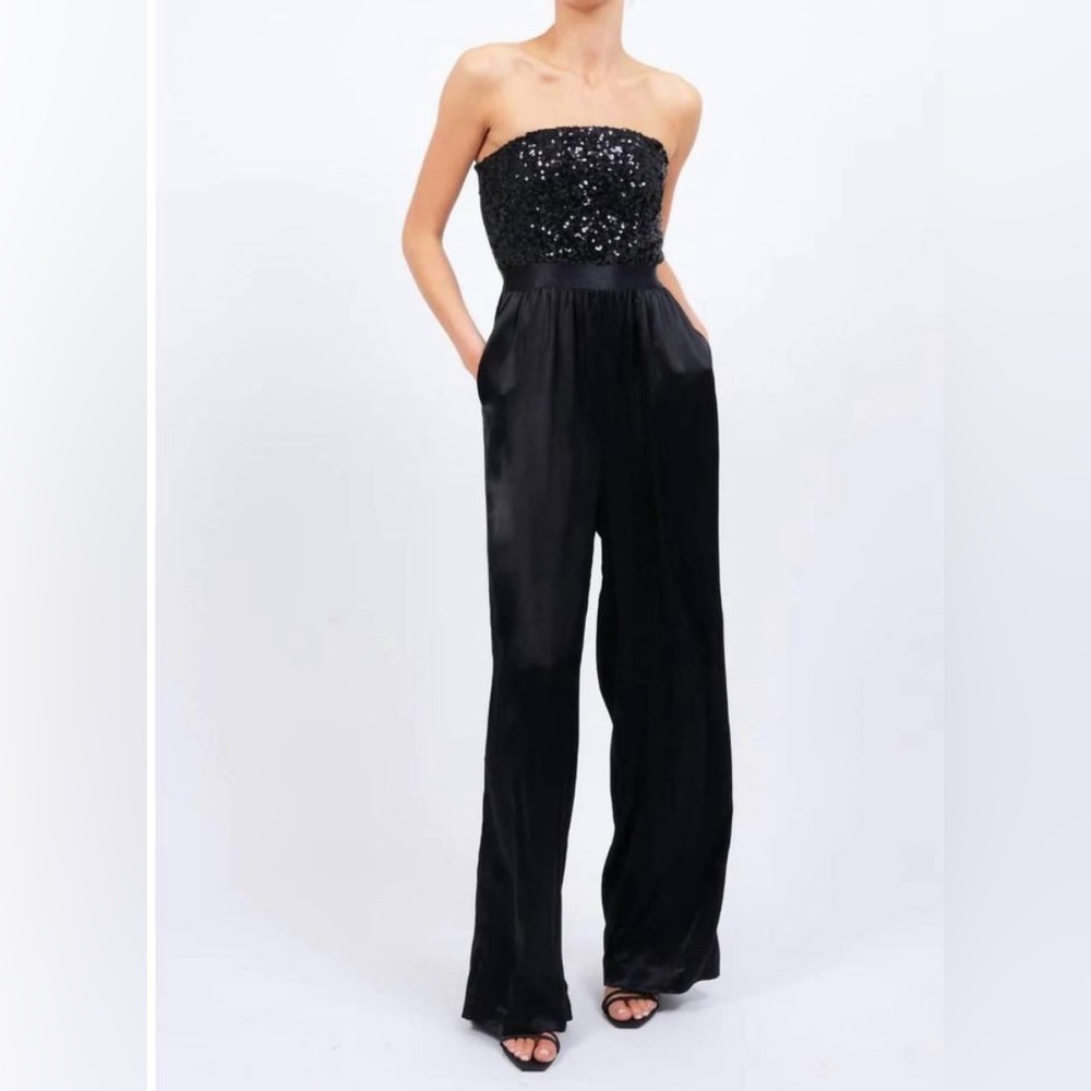 NWT Central Park West Black Jumpsuit